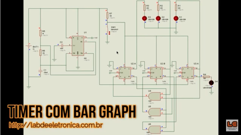 Timer com Bar Graph - Laboratório de EletrônicaLaboratório de Eletrônica